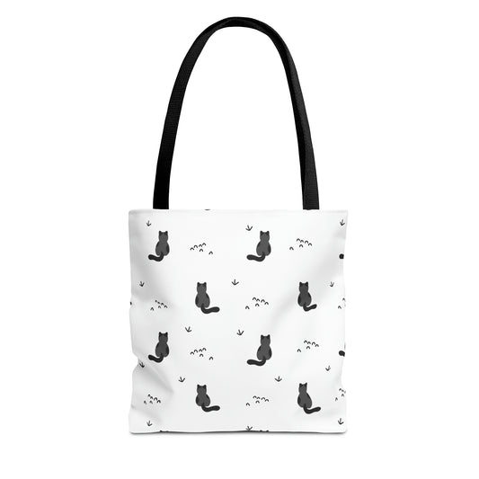 Elegance Unleashed: The 'Minimalist Mouser' Tote Bag for the Stylish Cat Lover #224