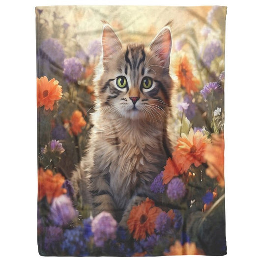 Wrap Yourself in Feline Bliss: Cat Lover Gifts Fleece Blanket – Cozy Comfort with a Dash of Whimsy #152