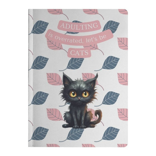 Cat Lover Gift Ideas Elegance Unleashed: 'Serene Scribbles' Soft Cover Journal for Stylish Reflections - Purrfectly Spoilt